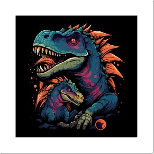 Dinosaur Fathers Day Posters and Art